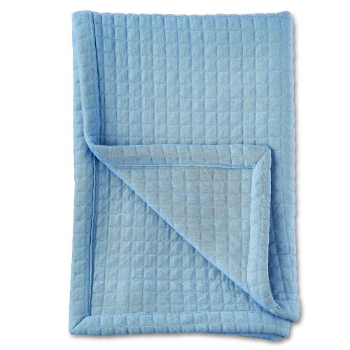 Parent's Choice Knit Baby Blanket, 100% Cotton, Soft & Cozy, Forever Blue, 30 in x 40 in