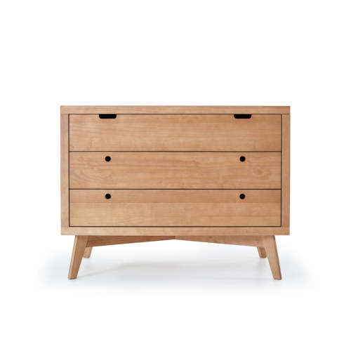 Natural Wood Baby Dresser | Retro Baby Furniture Dresser