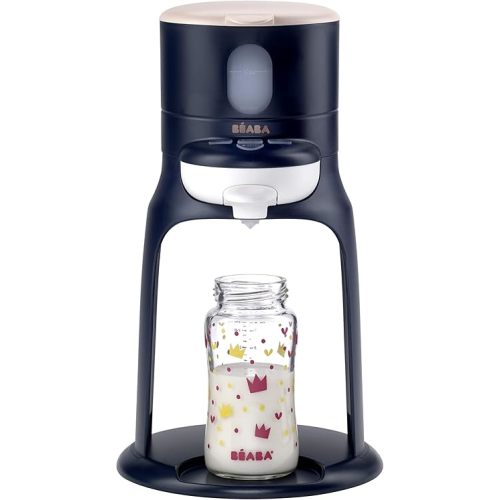 BEABA Bib'Expresso Fast Water Warmer, Formula Maker Preps Bottle in 30 Secs, Quickly Dispenses Warm Water for Baby Bottle, Also a Baby Food Warmer, Formula Milk Warmer, Baby Bottle Warmer, Midnight