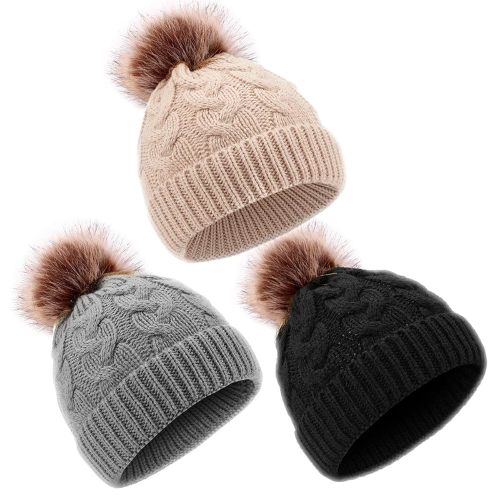 DANMY Baby Beanie Hat, Infant Newborn Toddler Winter Warm Knit Cap for Little Boys Girls, Winter Warm Hat