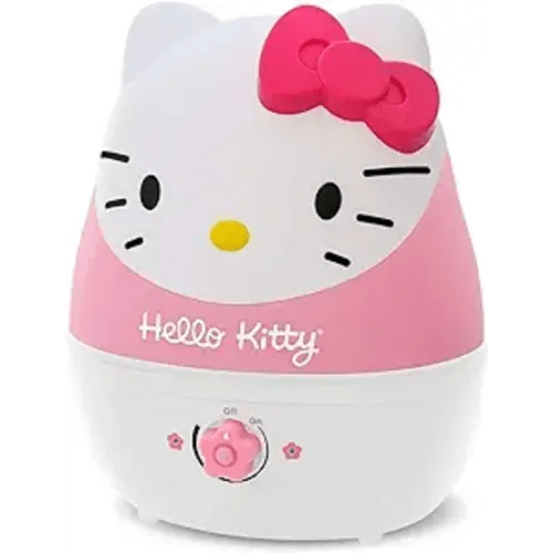 Crane Adorables Ultrasonic Humidifiers for Bedroom and Baby Nursery, 1 Gallon Cool Mist Air Humidifier for Large Room or Kid's Room, Humidifier Filters Optional, Hello Kitty