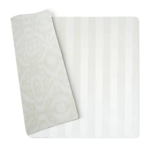 Ikat + Jack Stripe Design In Sandy Beige