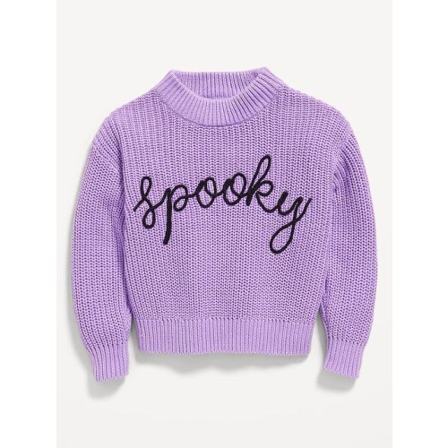 Long-Sleeve Embroidered Sweater for Toddler Girls | Old Navy