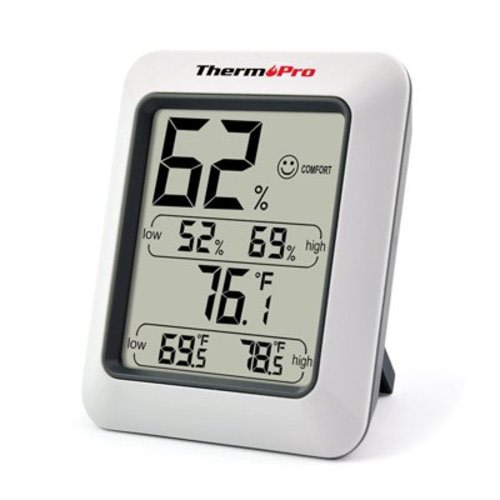 ThermoPro TP50 Indoor thermometer Humidity Monitor Weather Station with Temperature Gauge Humidity Meter Hygrometer