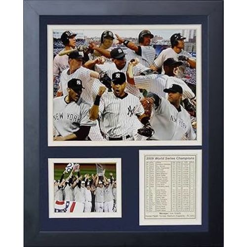 Legends Never Die 2009 New York Yankees Framed Photo Collage, 11x14-Inch, (11083U)