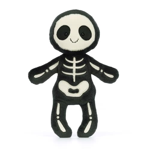 Jellycat Skeleton Bob Stuffed Toy, 13 inches | Spooky Halloween Plush | Classic Children's Gift