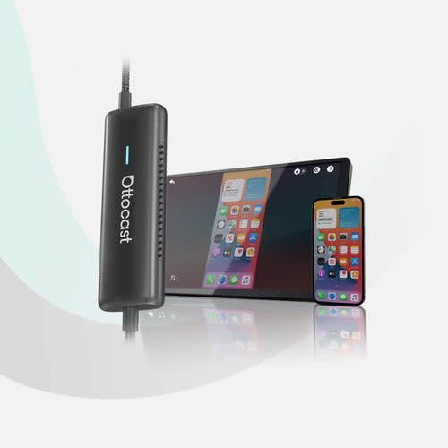 Ottocast Cabin Care Wireless CarPlay Adapter with Rear Seat Monitor