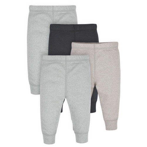 Gerber Baby Boys Essential Pants, 4-Pack, (Newborn - 24 Months)