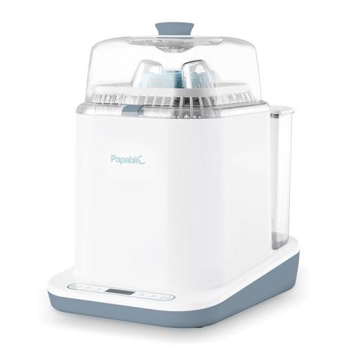 Papablic Bottle Washer Pro, Baby Bottle Washer & Sterilizer & Dryer, 4-in-1 Bottle Washer Sanitizer for Bottles, Pump Parts, & Baby Essentials - Quick & Clean with 60 Detergent Tablets, Deep Blue