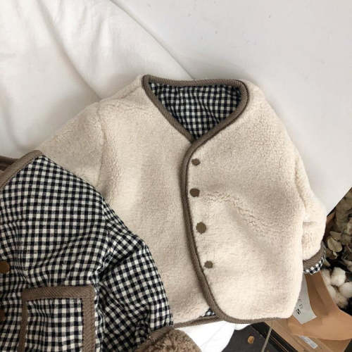 Reverse Checkered Woolen Jacket (12-18)
