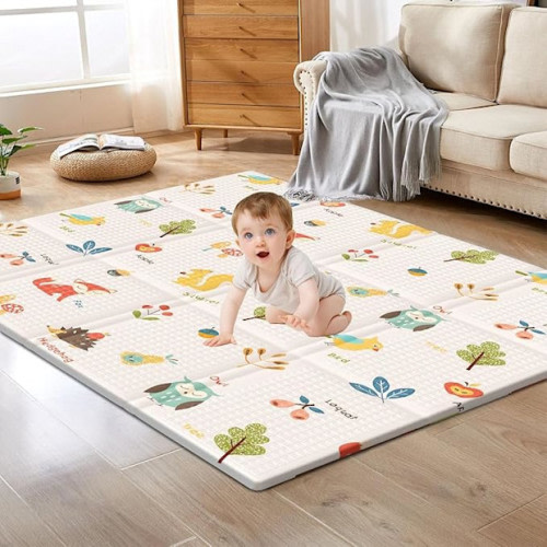 XVISHX Foam Play Mat, 50 x 50 Inches