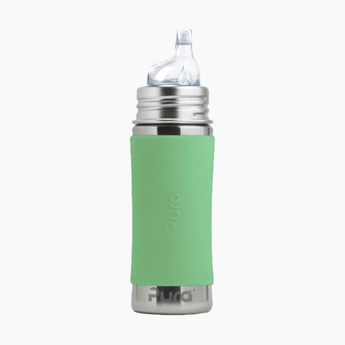 Pura Sippy Stainless Steel Bottle - Moss, 11oz