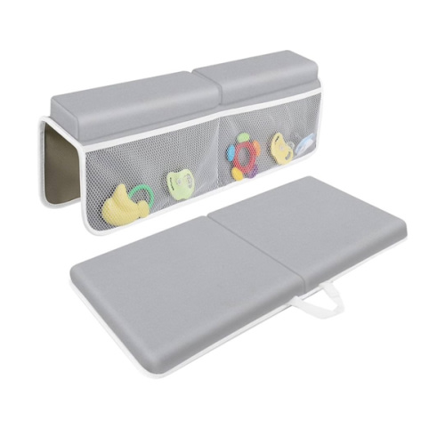 JJGoo Bath Kneeler with Elbow Rest Pad Set, 1.5 inch Kneeling Pad Mat for Bathtub - Gray