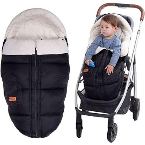 Baby Winter Stroller Blanket, Multifunction Toddler Footmuff, Universal Stroller Cover for Cold Weather, Soft Fleece Bunting Bag