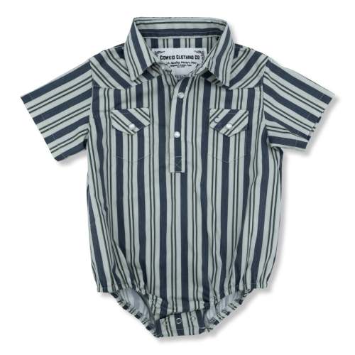 Workman Short Sleeve Pearl Snap Onesie