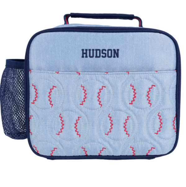 Chambray Baseball Mackenzie Lunch Box