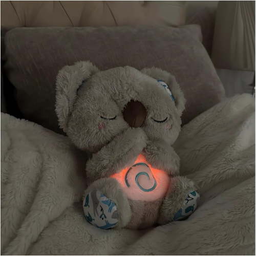 The Relief Koala Sleeping Koala Plush Breathing, Evora Anxiety Stress Relief Koala Otter Soothing Koala Bear Sleep Buddy, Baby Sleep Soother Calming Plush Breathing Stuffed Animal (Koala)