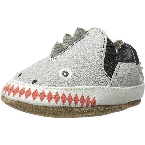 Robeez Baby Boys and Unisex Soft Soles Slip-Resistant Crib Shoes Slippers for Infant and Toddler, 0-24 Months