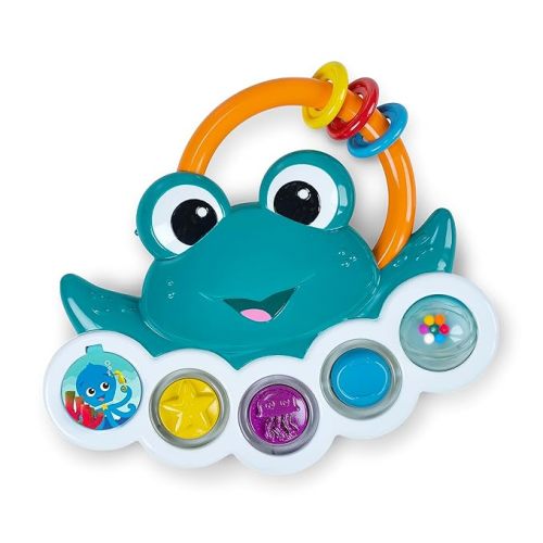 Baby Einstein Ocean Explorers Neptune’s Busy Bubbles Sensory Activity Toy, with Interactive Lights and Music, Ages 3+ Months - Neptune's Busy Bubbles
