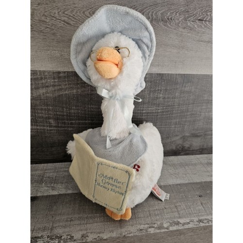 Cuddle Barn Storytelling Talking Mother Goose Animated Plush Toy Blue Works