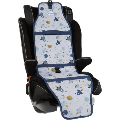Car Seat Cooling Pad for Babies, Toddlers, and Kids – Self-Insulated, Comfortable Baby Cooling Pad, Must-Have Baby Accessories for Hot Summer Days, One Size Fits All (Space White)