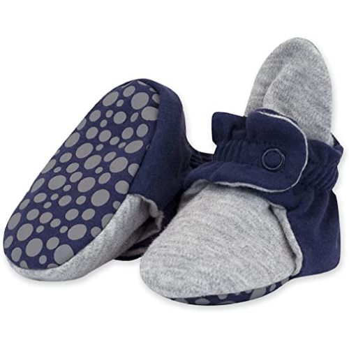 Zutano Unisex Organic Cotton Baby Booties With Gripper Soles
