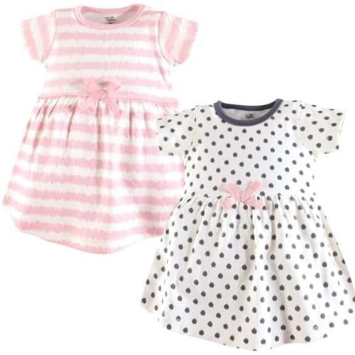 Luvable Friends Touched by Nature Short-Sleeve Dresses 2pk