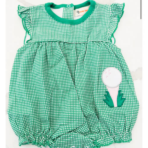 Golf Ball on Tee Girl Bubble | Posh Tots Children's Boutique