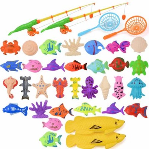Mold Free Bath Toys Summer Children's Fishing Toy Pool Set Kids Playing Water Boys And Girls Toys Bath Toys For Kids Ages 0-12 96