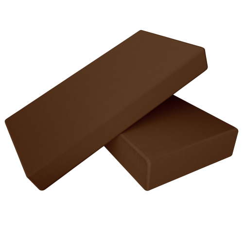 "Ntbay 2 Pack Microfiber Fitted Crib Sheets, Cozy and Soft, 28"" x 52"", Brown"