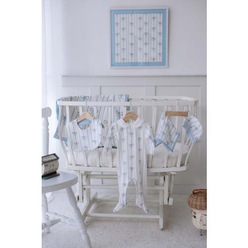 5-Piece Newborn Set - Ribbon/Blue