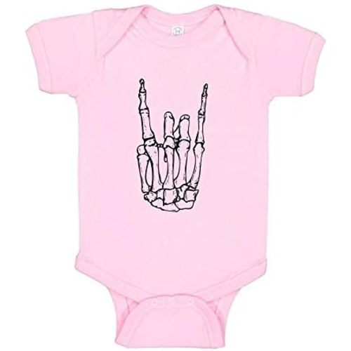 TATY Kids Skeleton Rock Hand Graphic Baby Infant Bodysuit