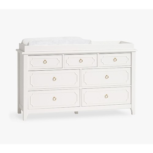 Ava Regency Extra Wide Changing Table Dresser & Topper | Pottery Barn Kids