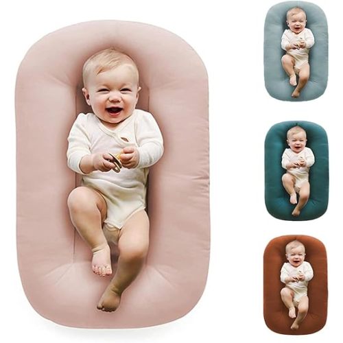 Baby Lounger,Baby Lounger Pillow for Newborn,Baby Lounger 0-24 Months (light pink)