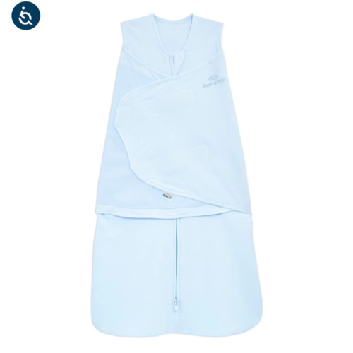 Baby Blue Cotton Swaddle NEWBORN | HALO