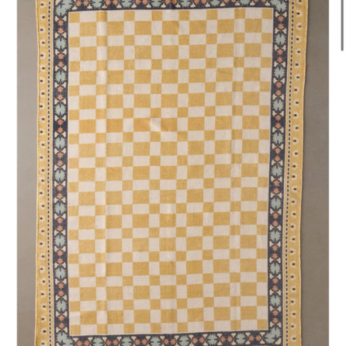 Birdie Checkerboard Brushed Rug | Urban Outfitters