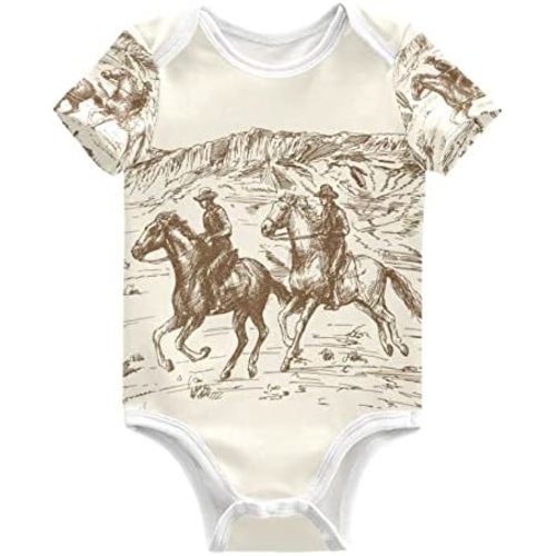 Ollabaky Unisex Baby Bodysuits Short-Sleeve Cotton Baby Clothes for Girls Boys 0-24 Months
