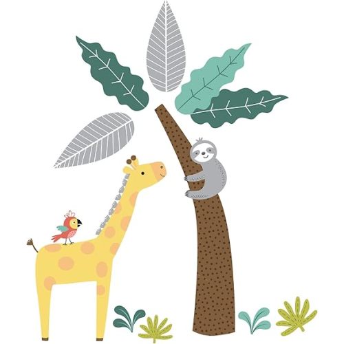 Bedtime Originals Mighty Jungle Wall Decals, Multicolor (283048) , 31.5x1x1.18 Inch (Pack of 1)