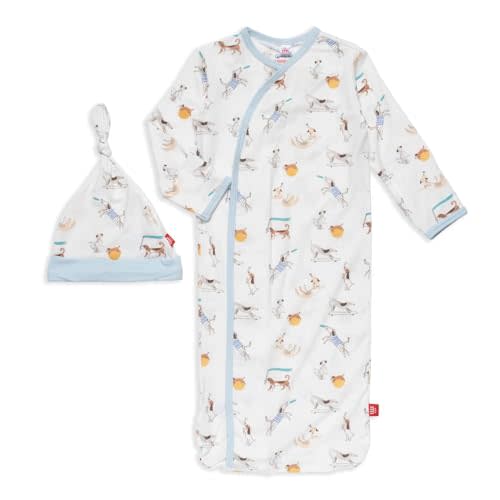 Magnetic Me Modal Newborn Sleeper Gown & Hat Set | Silky Soft Modal Fabric Sleep Sack