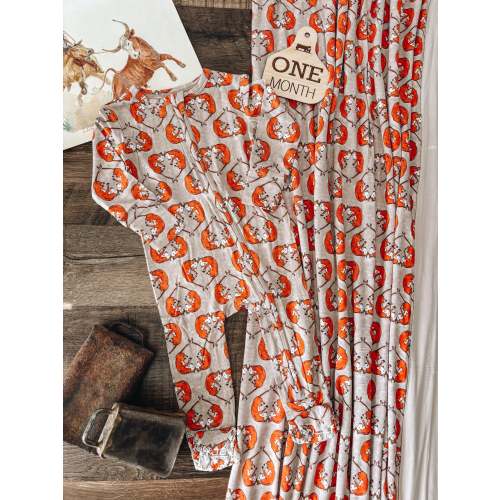 For the Love of Herefords Bamboo Footed Sleeper