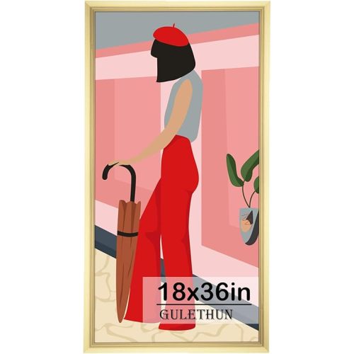 18x36 Picture Frame, Gold