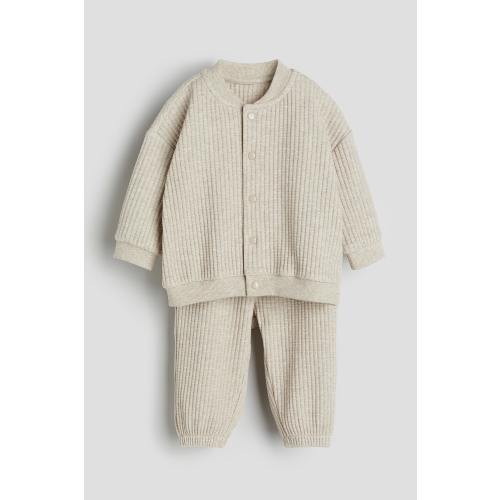 2-piece Waffled Jersey Set