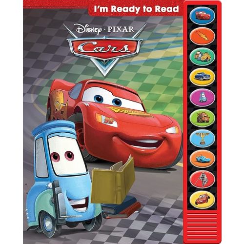 Disney Pixar Cars - I'm Ready to Read with Lightning McQueen - Play-a-Sound - PI Kids Hardcover – Sound Book, March 18, 2025