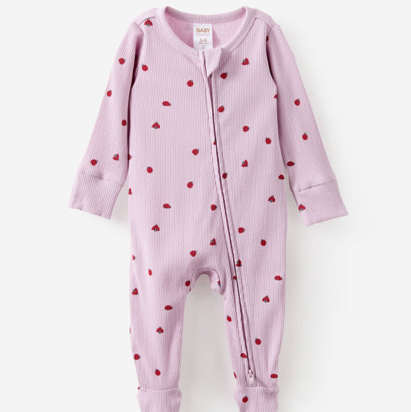 Littlie Organic Long Sleeve Zip Romper