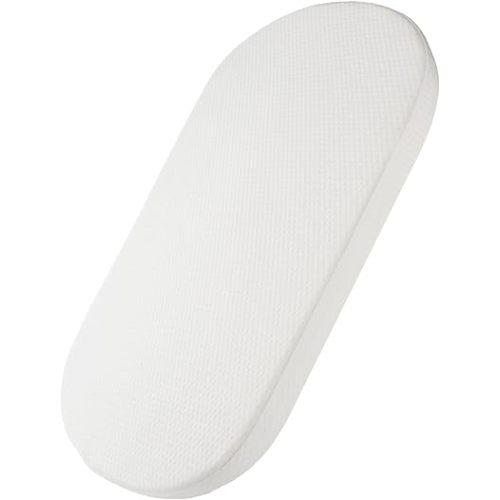 Mecc ecoh Baby Bassinet Mattress, 100% Breathable Cover, Water-Resistant Lining, Oval 33"x20"x2" Fit for Maxi-COSI Bassinet