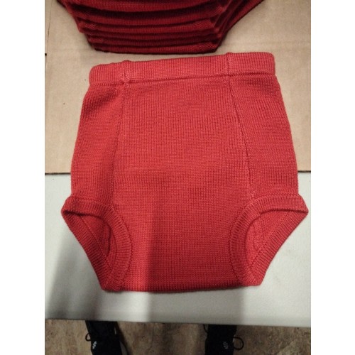 Sloomb Sustainablebabyish Knit Wool Diaper Cover Ups S1 Red