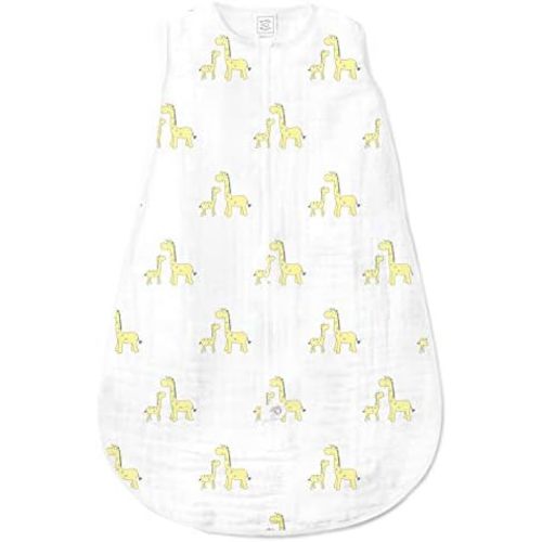 SwaddleDesigns Muslin zzZipMe Sleeping Sack, for Baby Boy and Girl, Wearable Blanket with 2-Way Zipper