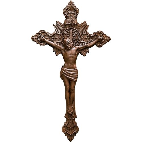 BGCOPPER Saint Benedict Crucifix Wall Cross