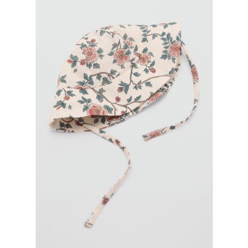 Cotton flowers hat - Kids | MANGO USA