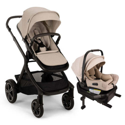 DEMI Next Stroller + PIPA Series Travel System - Biscotti / Pipa Aire / Biscotti